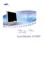 Samsung 910MP - SyncMaster 19" LCD Monitor Owner'S Manual предпросмотр