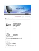 Предварительный просмотр 89 страницы Samsung 912T - SyncMaster - 19" LCD Monitor (Spanish) Manual Del Usuario