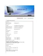 Предварительный просмотр 96 страницы Samsung 912T - SyncMaster - 19" LCD Monitor (Spanish) Manual Del Usuario