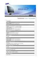 Предварительный просмотр 44 страницы Samsung 913N - SyncMaster - 19" LCD Monitor (Spanish) Manual Del Usuario