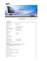 Предварительный просмотр 48 страницы Samsung 913V - SyncMaster - 19" LCD Monitor (Spanish) Manual Del Usuario