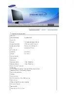 Предварительный просмотр 49 страницы Samsung 916V - SyncMaster - 19" LCD Monitor (Spanish) Manual Del Usuario