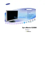 Samsung 920BM - SyncMaster - 19" LCD Monitor Owner'S Manual preview