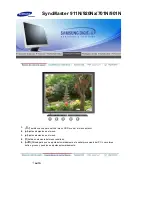 Предварительный просмотр 23 страницы Samsung 920N - SyncMaster - 19" LCD Monitor (Spanish) Manual Del Usuario