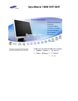 Samsung 920T - SyncMaster - 19" LCD Monitor Manual Del Usuario preview