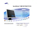 Samsung 920T - SyncMaster - 19" LCD Monitor Owner'S Manual preview