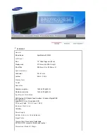 Предварительный просмотр 41 страницы Samsung 920WM - SyncMaster - 19" LCD Monitor Owner'S Manual