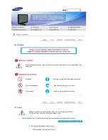 Предварительный просмотр 2 страницы Samsung 932GW - SyncMaster - 19" LCD Monitor Owner'S Manual
