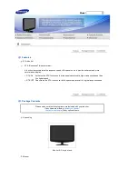 Предварительный просмотр 13 страницы Samsung 932GW - SyncMaster - 19" LCD Monitor Owner'S Manual