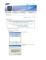 Предварительный просмотр 19 страницы Samsung 932GW - SyncMaster - 19" LCD Monitor Owner'S Manual