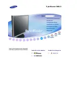 Предварительный просмотр 1 страницы Samsung 940UX - SyncMaster - 19" LCD Monitor Manual Del Usuario