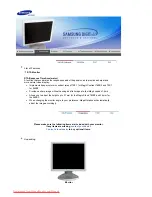 Предварительный просмотр 10 страницы Samsung 960BF - SyncMaster - 19" LCD Monitor User Manual