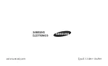 Preview for 1 page of Samsung A3LBKB-A User Manual