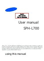 Preview for 2 page of Samsung A3LSPHL700 User Manual