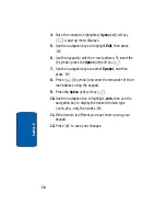 Предварительный просмотр 70 страницы Samsung A630 - SCH Cell Phone User Manual