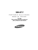 Preview for 1 page of Samsung A717 - SGH Cell Phone 26 MB User Manual