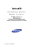 Samsung a870 series (Spanish) Manual Del Usuario preview