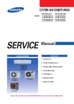 Preview for 1 page of Samsung AC026MNADKH/EU Service Manual