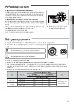 Предварительный просмотр 27 страницы Samsung AC030MXSCCC Installation Manual