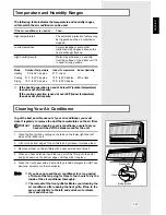 Предварительный просмотр 21 страницы Samsung AD18A1(B1)E09 Owner'S Instructions Manual