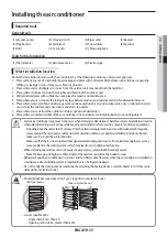 Preview for 35 page of Samsung AF HV Series User & Installation Manual