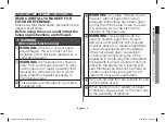 Preview for 3 page of Samsung AGE0104M Series Owner'S Instructions & Cooking Manual