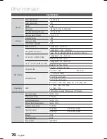 Предварительный просмотр 70 страницы Samsung AH68-02279Y User Manual