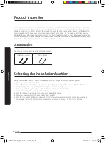 Preview for 6 page of Samsung AM0 SERIES Installation Manual