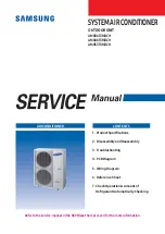 Preview for 1 page of Samsung AM036TXMDCH Service Manual