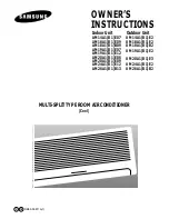 Samsung AM14A1E07 Owner'S Instructions Manual предпросмотр