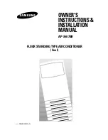 Samsung AP-3607BR Owner'S Instructions & Installation Manual preview