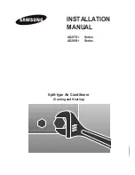 Samsung AQ07X Series Installation Manual предпросмотр