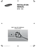 Samsung AQ09VBLN Installation Manual preview