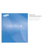 Предварительный просмотр 1 страницы Samsung AQ100 User Manual