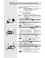 Preview for 16 page of Samsung AQ18A1(A2)QE/B Owner'S Instructions Manual