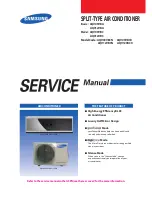 Samsung AQV09VBA Series Service Manual предпросмотр