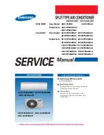 Предварительный просмотр 1 страницы Samsung AQV12PWAN Service Manual