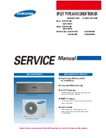 Preview for 1 page of Samsung AQV18VBC Service Manual