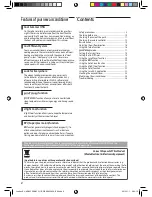 Preview for 2 page of Samsung AR09FSSK Series User Manual