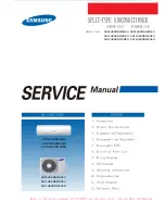 Samsung AR09HSSDBWKNEU Service Manual preview