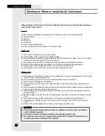 Preview for 4 page of Samsung AS09F Series Installation Manual