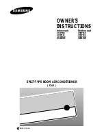 Samsung AS09P8GD/XSV Owner'S Instructions Manual preview