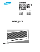 Samsung AS18A1QC Owner'S Instructions & Installation Manual preview