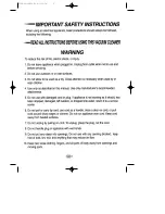 Preview for 2 page of Samsung aspirateur Operating Instructions Manual