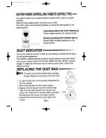 Предварительный просмотр 6 страницы Samsung aspirateur Operating Instructions Manual