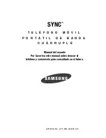 Preview for 1 page of Samsung AT&T SYNC (Spanish) Manual Del Usuario