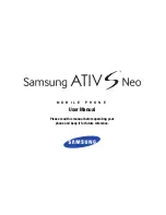 Предварительный просмотр 1 страницы Samsung ATIV S Neo User Manual