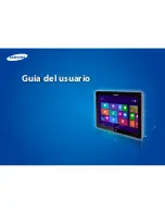 Samsung ATIV Smart PC Pro XE500T1C Guías Del Usuario Manual preview