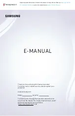 Предварительный просмотр 1 страницы Samsung AU7199 E-Manual