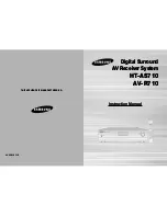 Samsung AV-R710 Instruction Manual preview